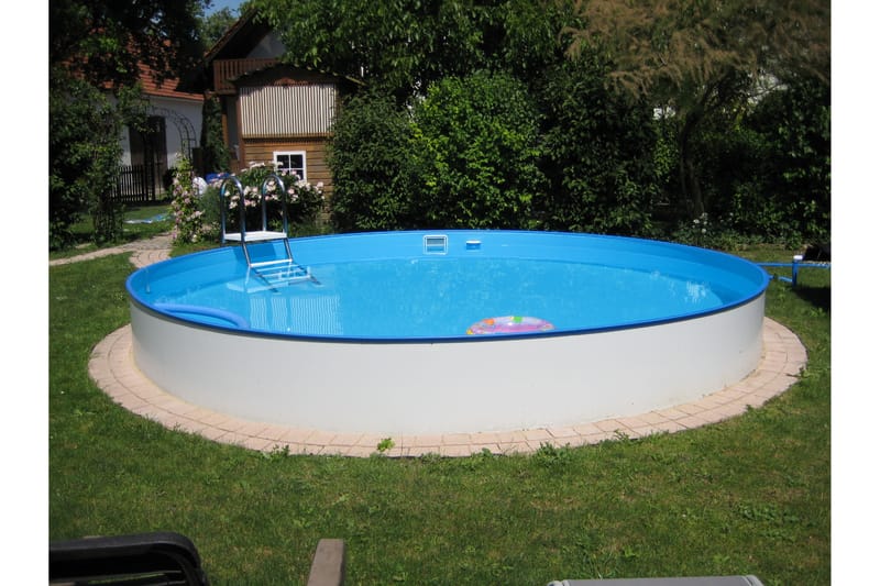 Terässeinäallas Premium Pyöreä 5,0x1,5m Upotettu - Planet Pool - Piha & ulkoaltaat - Uima-allas, poreallas & sauna - Uima-allas
 - Maanpinta-allas