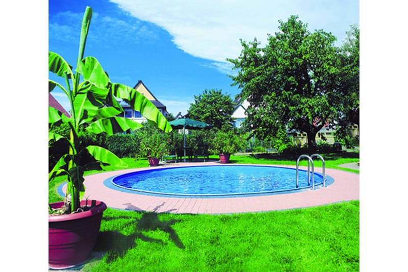 Terässeinäallas Premium Pyöreä 5,0x1,5m Upotettu - Planet Pool - Piha & ulkoaltaat - Uima-allas, poreallas & sauna - Uima-allas
 - Maanpinta-allas