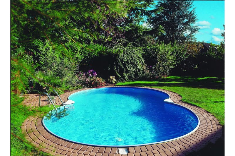 Terässeinäallas Premium Kahdeksikko 6,25x3,6x1,5m Valkoinen - Planet Pool - Piha & ulkoaltaat - Uima-allas, poreallas & sauna - Uima-allas
 - Maanpinta-allas