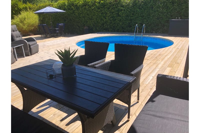 Terässeinäallas Premium Pyöreä 5,0x1,5m Upotettava Valkoinen - Planet Pool - Piha & ulkoaltaat - Uima-allas, poreallas & sauna - Uima-allas - Maanpinta-allas