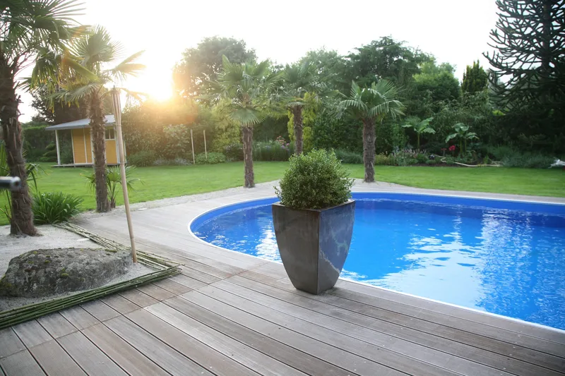 Terässeinäallas Premium Soikea 8,0x4,2x1,5m Upotettava - Planet Pool - Piha & ulkoaltaat - Uima-allas, poreallas & sauna - Uima-allas - Maanpinta-allas