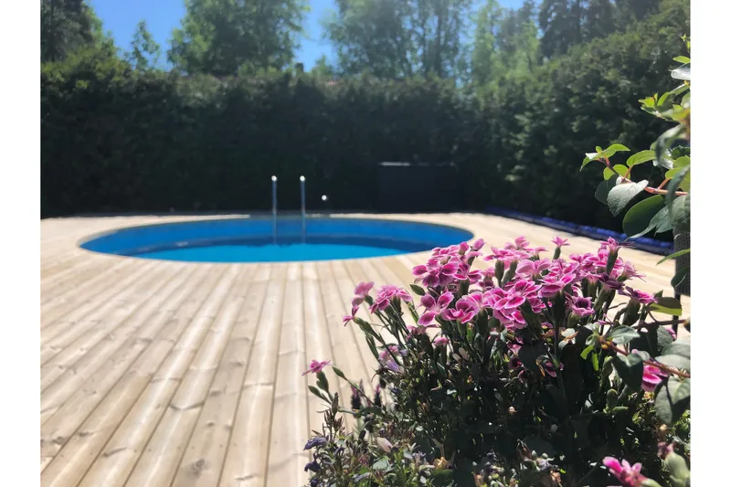 Terässeinäinen Uima-allas Premium Pyöreä 3,5x1,5m Sininen - Planet Pool - Piha & ulkoaltaat - Uima-allas, poreallas & sauna - Uima-allas - Maanpinta-allas