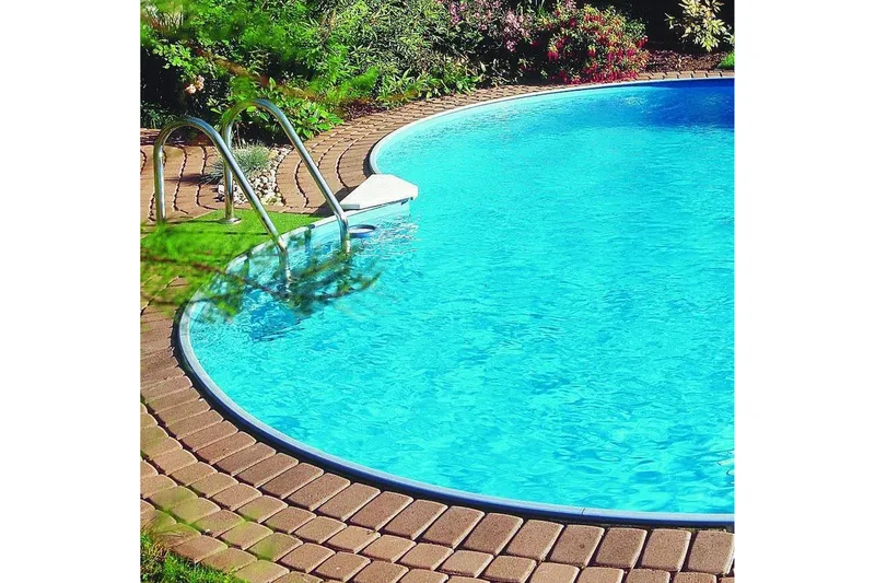 Terässeinäinen Uima-allas Premium 5,25x3,2x1,5m L:P Harmaa - Planet Pool - Piha & ulkoaltaat - Uima-allas, poreallas & sauna - Uima-allas - Maanpinta-allas