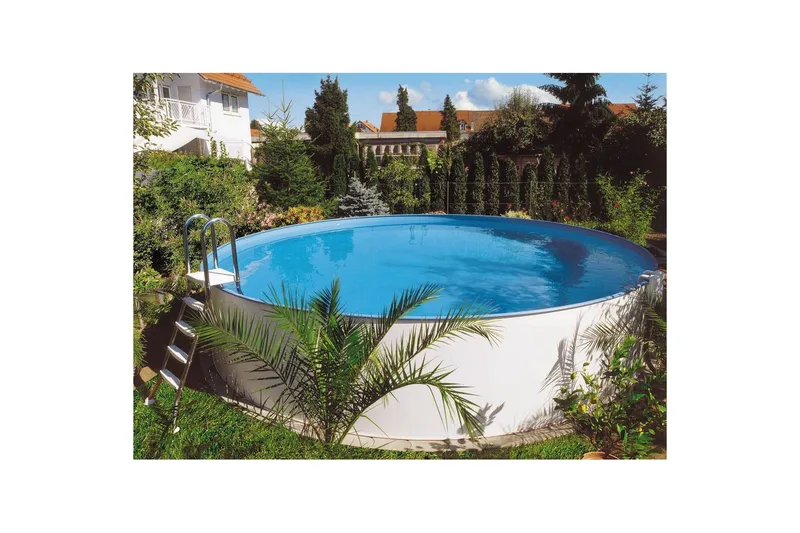 Teräspaneeliallas Planet Pool Premium Pyöreä Ø 3,5 m, Persia Sininen, 1,2 m - Ø 3,5 m, Persia Sininen, 1,2 m - Piha & ulkoaltaat - Uima-allas, poreallas & sauna - Uima-allas - Maanpinta-allas