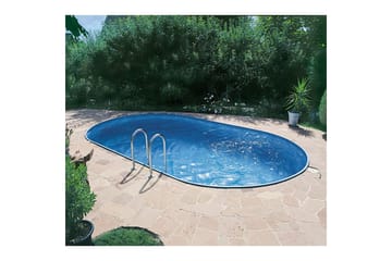 Teräspaneeliallas Planet Pool Premium Oval 8 x 4,2 m, Persia Harmaa - 8 x 4,2 m, Persia Harmaa - Piha & ulkoaltaat - Uima-allas, poreallas & sauna - Uima-allas - Maanpinta-allas