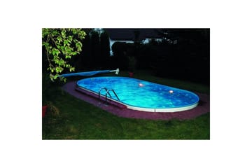 Teräspaneeliallas Planet Pool Premium Oval 8 x 4,2 m, Persia Harmaa - 8 x 4,2 m, Persia Harmaa - Piha & ulkoaltaat - Uima-allas, poreallas & sauna - Uima-allas - Maanpinta-allas