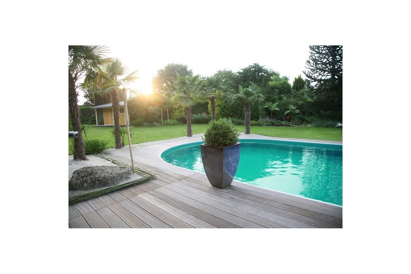 Teräspaneeliallas Planet Pool Premium Oval 8 x 4,2 m, Persia Harmaa - 8 x 4,2 m, Persia Harmaa - Piha & ulkoaltaat - Uima-allas, poreallas & sauna - Uima-allas - Maanpinta-allas