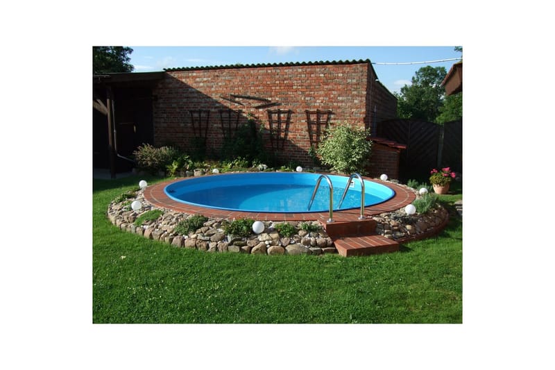 Teräspaneeliallas Planet Pool Premium Pyöreä Ø 3,5 m, Persia Sininen, 1,2 m - Ø 3,5 m, Persia Sininen, 1,2 m - Piha & ulkoaltaat - Uima-allas, poreallas & sauna - Uima-allas
 - Maanpinta-allas