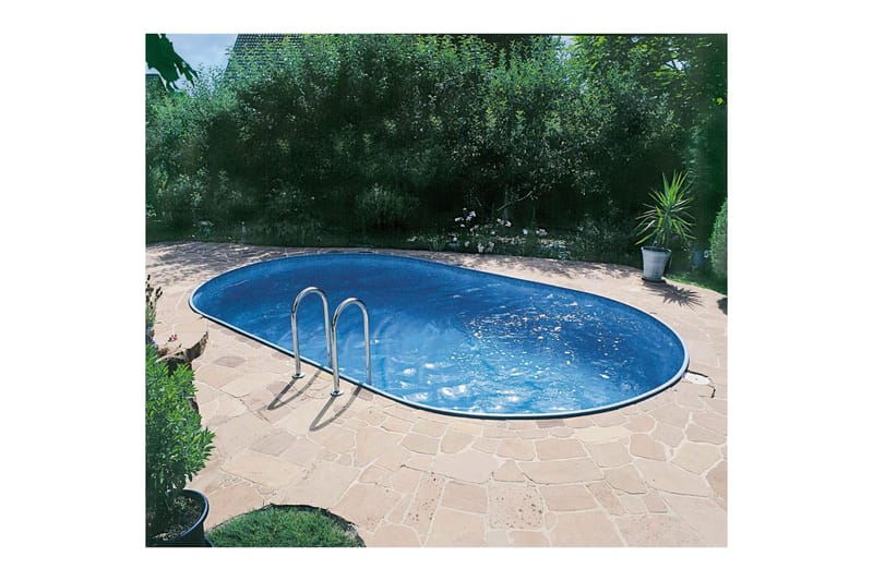 Teräspaneeliallas Planet Pool Premium Oval 8 x 4,2 m, Persia Harmaa - 8 x 4,2 m, Persia Harmaa - Piha & ulkoaltaat - Uima-allas, poreallas & sauna - Uima-allas
 - Maanpinta-allas