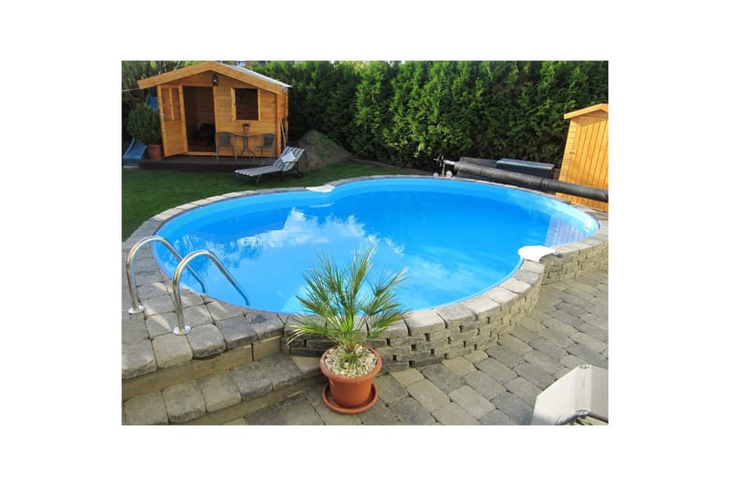 Teräspaneeliallas Planet Pool Ensiluokkainen Kahdeksankulmainen 5,25 x 3,2 m, Sininen - 5,25 x 3,2 m, Sininen - Piha & ulkoaltaat - Uima-allas, poreallas & sauna - Uima-allas
 - Maanpinta-allas
