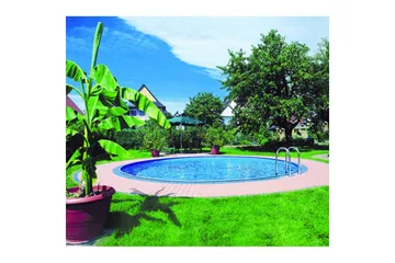 Teräspaneeliallas Planet Pool Premium Pyöreä Ø 3,5 m, Persia Sininen, 1,2 m - Ø 3,5 m, Persia Sininen, 1,2 m - Piha & ulkoaltaat - Uima-allas, poreallas & sauna - Uima-allas - Maanpinta-allas
