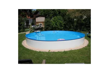 Teräspaneeliallas Planet Pool Premium Pyöreä Ø 3,5 m, Persia Sininen, 1,2 m - Ø 3,5 m, Persia Sininen, 1,2 m - Piha & ulkoaltaat - Uima-allas, poreallas & sauna - Uima-allas - Maanpinta-allas