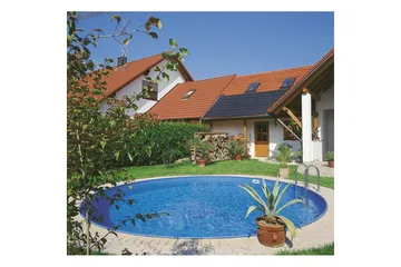 Teräspaneeliallas Planet Pool Premium Pyöreä Ø 3,5 m, Persia Sininen, 1,2 m - Ø 3,5 m, Persia Sininen, 1,2 m - Piha & ulkoaltaat - Uima-allas, poreallas & sauna - Uima-allas - Maanpinta-allas