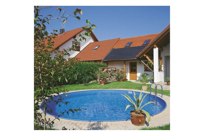 Teräspaneeliallas Planet Pool Premium Pyöreä Ø 3,5 m, Persia Sininen, 1,2 m - Ø 3,5 m, Persia Sininen, 1,2 m - Piha & ulkoaltaat - Uima-allas, poreallas & sauna - Uima-allas - Maanpinta-allas