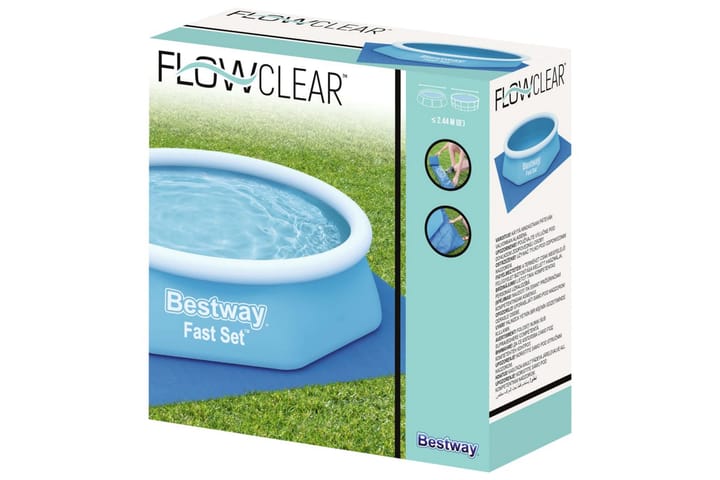 Bestway Uima-altaan aluskangas Flowclear 274x 274 cm - Sininen - Allassuojat & -vuorit