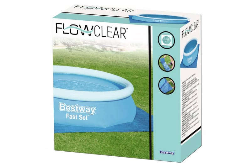 Bestway Uima-altaan aluskangas Flowclear 335x335 cm - Allassuojat & -vuorit