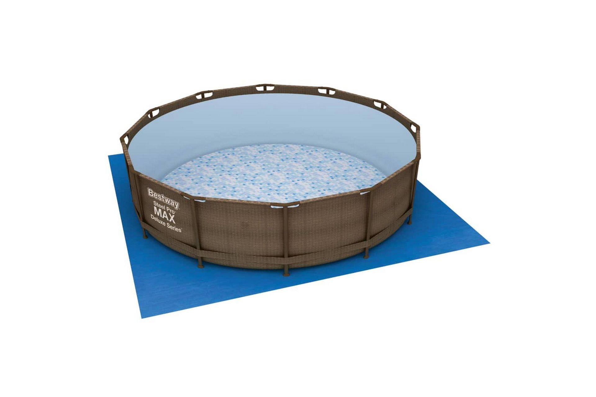 Bestway Uima-altaan aluskangas Flowclear 396x396 cm - Piha & ulkoaltaat - Uima-allas, poreallas & sauna - Uima-allastarvikkeet & poreallastarvikkeet - Allassuojat & -vuorit