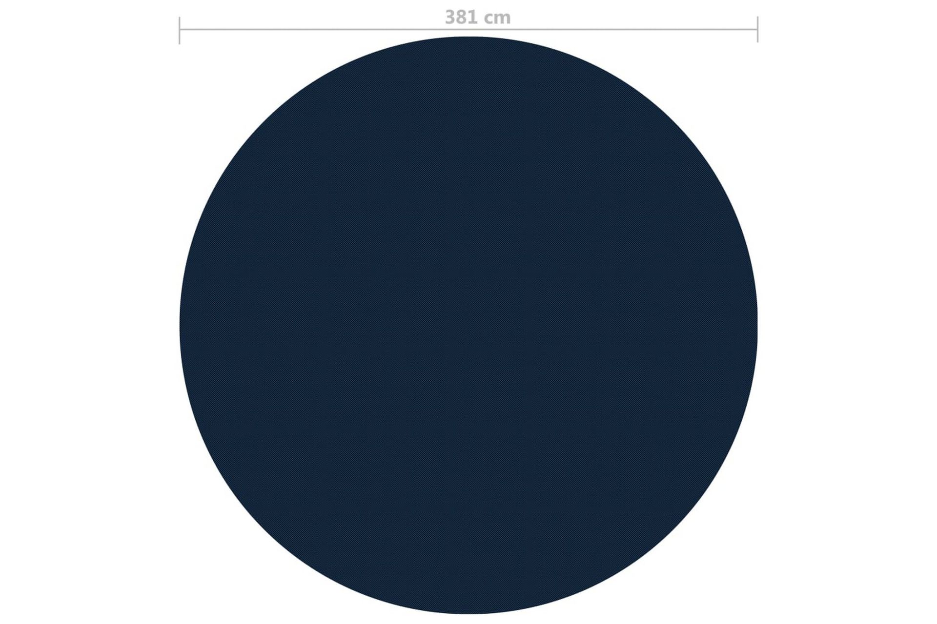 Kelluva uima-altaan PE-aurinkoenergiakalvo 381 cm sinimusta - Musta - Piha & ulkoaltaat - Uima-allas, poreallas & sauna - Uima-allastarvikkeet & poreallastarvikkeet - Allassuojat & -vuorit