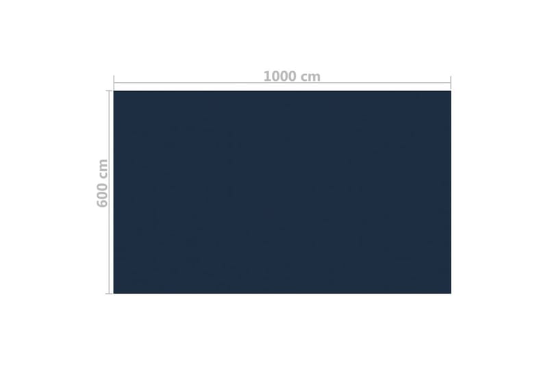 Kelluva uima-altaan PE-aurinkoenergiakalvo 1000x600cm - Musta - Piha & ulkoaltaat - Uima-allas, poreallas & sauna - Uima-allastarvikkeet & poreallastarvikkeet - Allassuojat & -vuorit