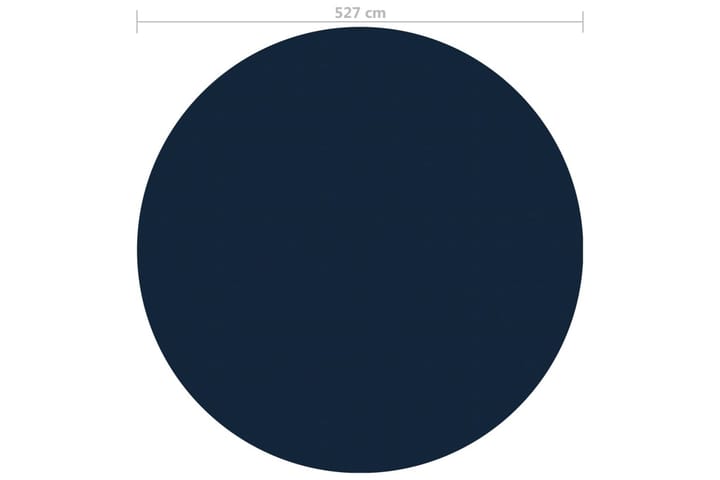 Kelluva uima-altaan PE-aurinkoenergiakalvo 527 cm sinimusta - Musta - Allassuojat & -vuorit