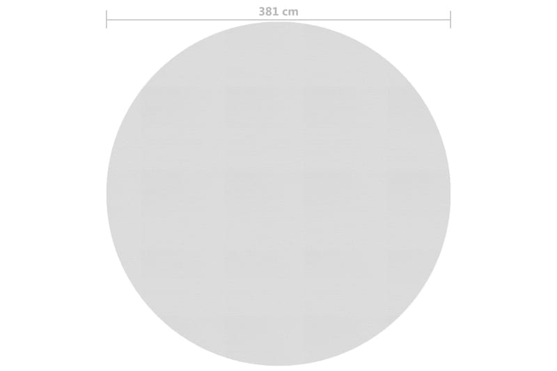 Kelluva uima-altaan PE-aurinkoenergiakalvo 381 cm harmaa - Piha & ulkoaltaat - Uima-allas, poreallas & sauna - Uima-allastarvikkeet & poreallastarvikkeet - Allassuojat & -vuorit