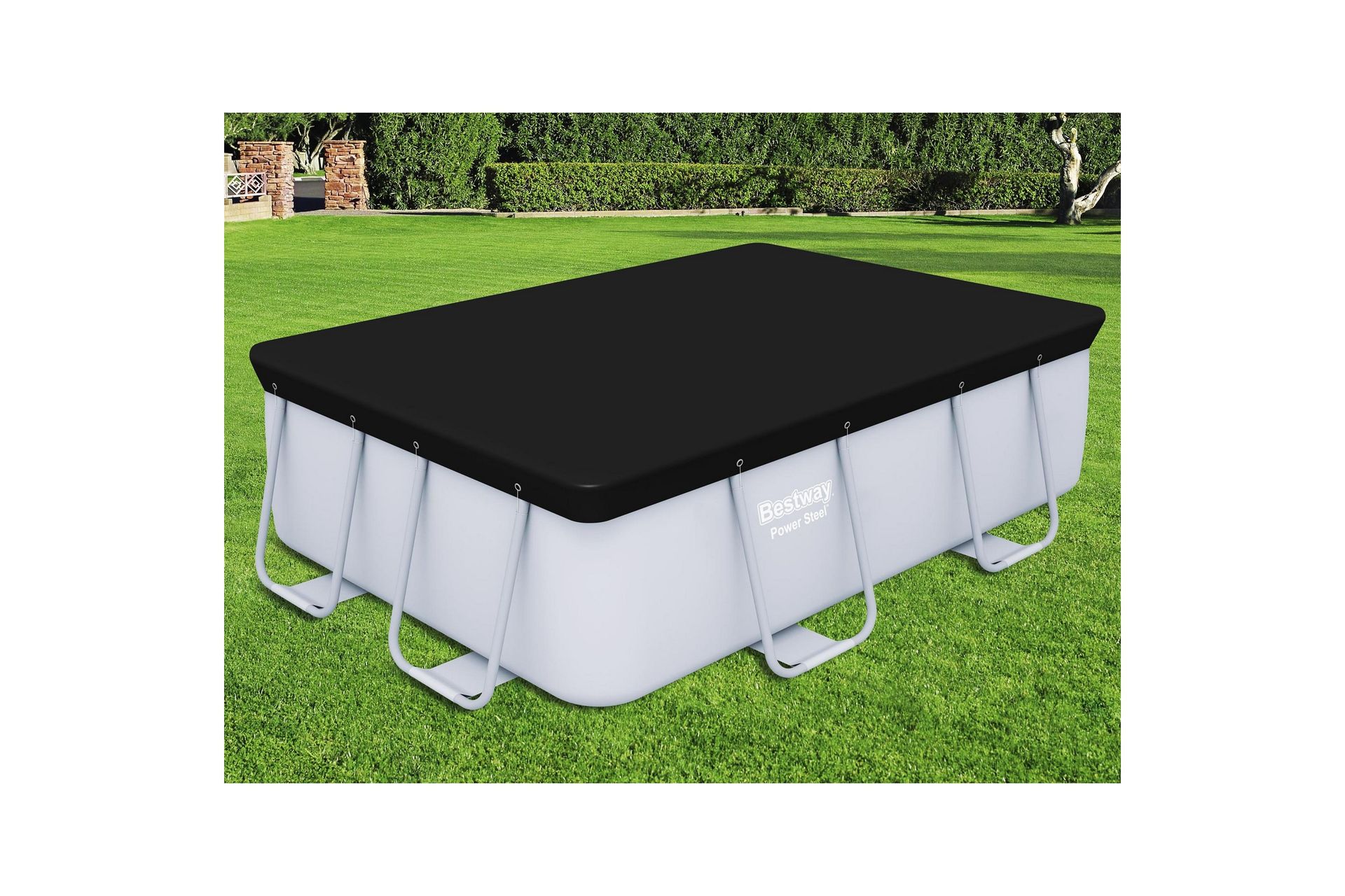 Allassuoja Flowclear™ 2,82x1,96 m Musta - Bestway - Piha & ulkoaltaat - Uima-allas, poreallas & sauna - Uima-allastarvikkeet & poreallastarvikkeet - Altaan suojaaminen - Uima-altaan suojapeite & allaspeite