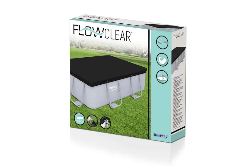 Allassuoja Flowclear™ 2,82x1,96 m Musta - Bestway - Piha & ulkoaltaat - Uima-allas, poreallas & sauna - Uima-allastarvikkeet & poreallastarvikkeet - Altaan suojaaminen - Uima-altaan suojapeite & allaspeite