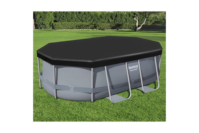 Allassuoja Flowclear™ 3,05 x 2 m Musta - Bestway - Piha & ulkoaltaat - Uima-allas, poreallas & sauna - Uima-allastarvikkeet & poreallastarvikkeet - Altaan suojaaminen - Uima-altaan suojapeite & allaspeite