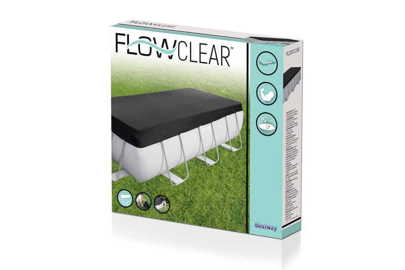 Allassuoja Flowclear™ 4,12 x 2,01 m Musta - Bestway - Piha & ulkoaltaat - Uima-allas, poreallas & sauna - Uima-allastarvikkeet & poreallastarvikkeet - Altaan suojaaminen - Uima-altaan suojapeite & allaspeite