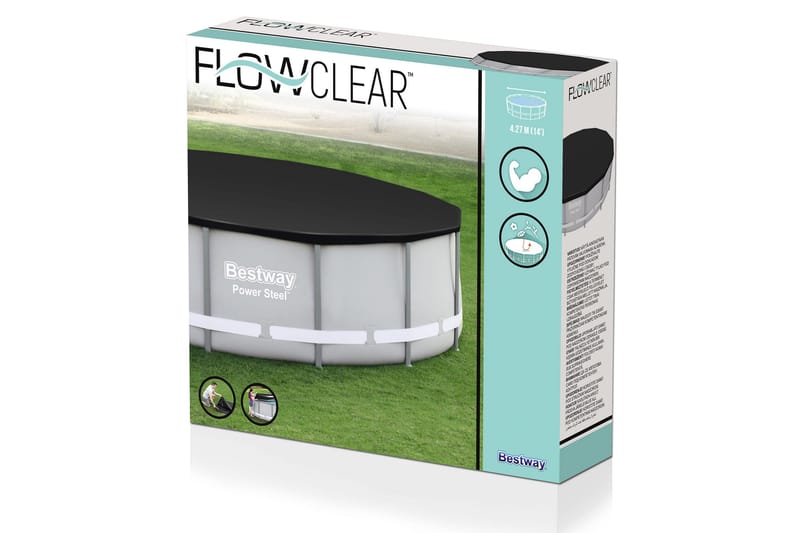 Allassuoja Flowclear™ 4,27 m Musta - Bestway - Piha & ulkoaltaat - Uima-allas, poreallas & sauna - Uima-allastarvikkeet & poreallastarvikkeet - Altaan suojaaminen - Uima-altaan suojapeite & allaspeite