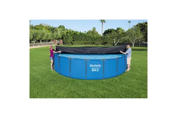 Allassuoja Planet Pool Fast Set Ø 5,5 m - Ø 5,5 m - Piha & ulkoaltaat - Uima-allas, poreallas & sauna - Uima-allastarvikkeet & poreallastarvikkeet - Altaan suojaaminen - Uima-altaan suojapeite & allaspeite