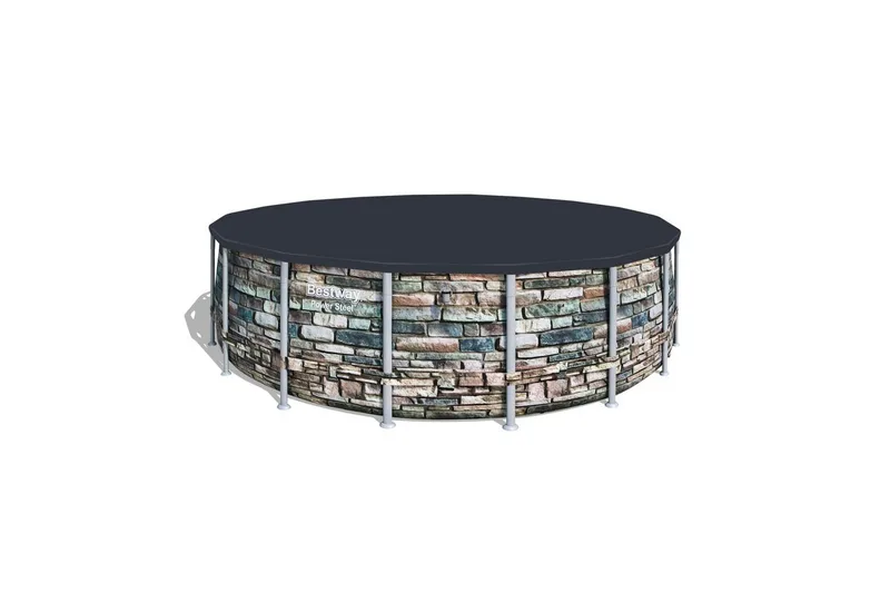 Allassuoja Planet Pool Fast Set Ø 5,5 m - Ø 5,5 m - Piha & ulkoaltaat - Uima-allas, poreallas & sauna - Uima-allastarvikkeet & poreallastarvikkeet - Altaan suojaaminen - Uima-altaan suojapeite & allaspeite