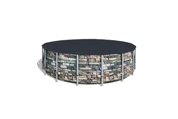 Allassuoja Planet Pool Fast Set Ø 5,5 m - Ø 5,5 m - Piha & ulkoaltaat - Uima-allas, poreallas & sauna - Uima-allastarvikkeet & poreallastarvikkeet - Altaan suojaaminen - Uima-altaan suojapeite & allaspeite