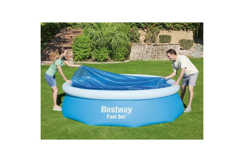 Flowclear aurinkosuoja/allassuoja maanpäälliseen altaaseen 3,66 m Sininen - Bestway - Piha & ulkoaltaat - Uima-allas, poreallas & sauna - Uima-allastarvikkeet & poreallastarvikkeet - Altaan suojaaminen - Uima-altaan suojapeite & allaspeite