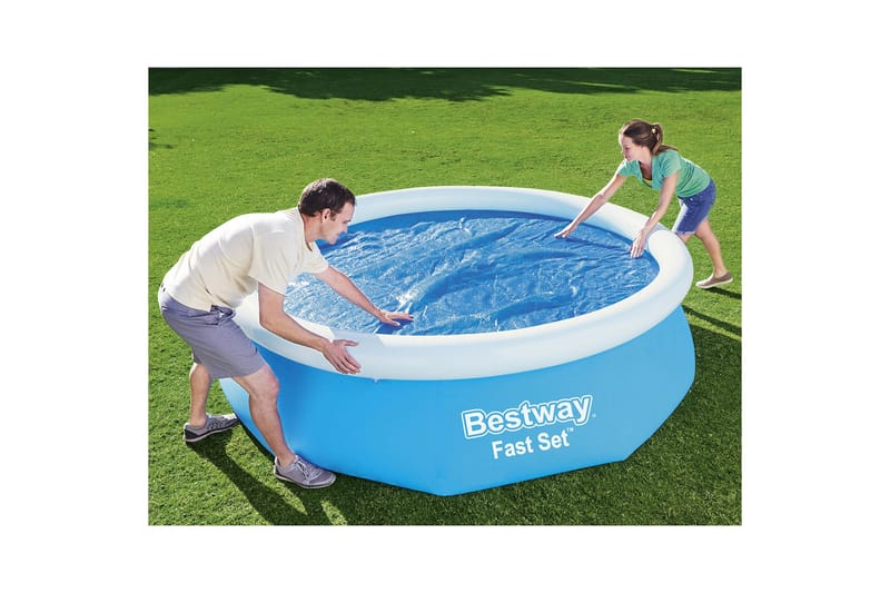Flowclear aurinkosuoja/allassuoja maanpäälliseen altaaseen 3,66 m Sininen - Bestway - Piha & ulkoaltaat - Uima-allas, poreallas & sauna - Uima-allastarvikkeet & poreallastarvikkeet - Altaan suojaaminen - Uima-altaan suojapeite & allaspeite