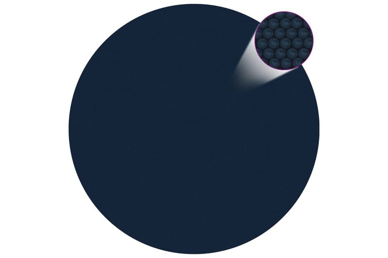 Kelluva uima-altaan PE-aurinkoenergiakalvo 210 cm sinimusta - Musta - Piha & ulkoaltaat - Uima-allas, poreallas & sauna - Uima-allastarvikkeet & poreallastarvikkeet - Allassuojat & -vuorit