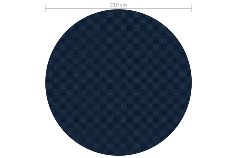 Kelluva uima-altaan PE-aurinkoenergiakalvo 210 cm sinimusta - Musta - Piha & ulkoaltaat - Uima-allas, poreallas & sauna - Uima-allastarvikkeet & poreallastarvikkeet - Allassuojat & -vuorit