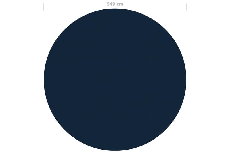 Kelluva uima-altaan PE-aurinkoenergiakalvo 549 cm sinimusta - Musta - Piha & ulkoaltaat - Uima-allas, poreallas & sauna - Uima-allastarvikkeet & poreallastarvikkeet - Allassuojat & -vuorit