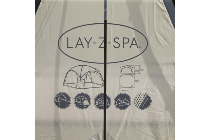 Bestway Lay-Z-Spa porealtaan kupoliteltta 390x390x255 cm - Muut uima-allastarvikkeet - Uima-altaan katto