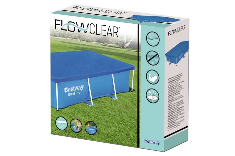 Bestway Uima-altaan suoja Flowclear 259x170 cm - Muut uima-allastarvikkeet - Uima-altaan suojapeite & allaspeite