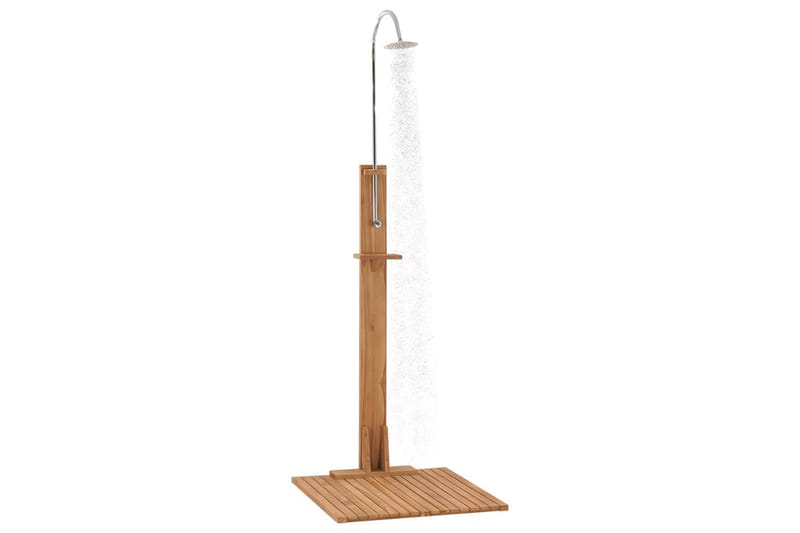 Puutarhasuihku 75x75x210 cm täysi tiikki - Piha & ulkoaltaat - Uima-allas, poreallas & sauna - Uima-allastarvikkeet & poreallastarvikkeet - Muut uima-allastarvikkeet