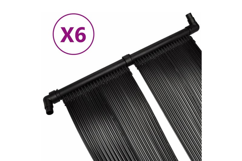 Uima-altaan lämmitin aurinkoenergiapaneelit 6 kpl 80x620 cm - Piha & ulkoaltaat - Uima-allas, poreallas & sauna - Uima-allastarvikkeet & poreallastarvikkeet - Muut uima-allastarvikkeet