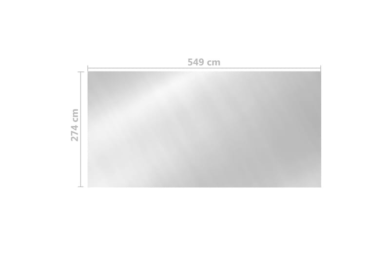 Uima-altaan suoja hopea 549x274 cm PE - Piha & ulkoaltaat - Uima-allas, poreallas & sauna - Uima-allastarvikkeet & poreallastarvikkeet - Muut uima-allastarvikkeet