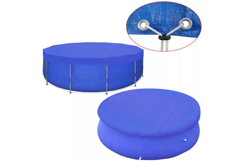 Uima-altaan suoja PE Pyöreä 540 cm 90 g/m² - Sininen - Piha & ulkoaltaat - Uima-allas, poreallas & sauna - Uima-allastarvikkeet & poreallastarvikkeet - Muut uima-allastarvikkeet