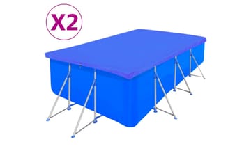 Uima-altaan suojat 2 kpl PE suorakaide 90 g/m² 394x207 cm - Piha & ulkoaltaat - Uima-allas, poreallas & sauna - Uima-allastarvikkeet & poreallastarvikkeet - Muut uima-allastarvikkeet