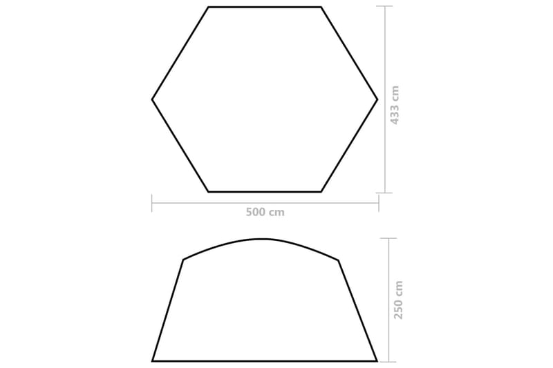 Uima-altaan teltta 500x433x250 cm kangas maastokuvio - Piha & ulkoaltaat - Uima-allas, poreallas & sauna - Uima-allastarvikkeet & poreallastarvikkeet - Muut uima-allastarvikkeet