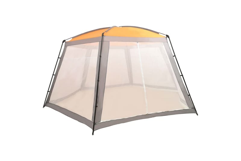 Uima-altaan teltta 660x580x250 cm kangas harmaa - Piha & ulkoaltaat - Uima-allas, poreallas & sauna - Uima-allastarvikkeet & poreallastarvikkeet - Muut uima-allastarvikkeet
