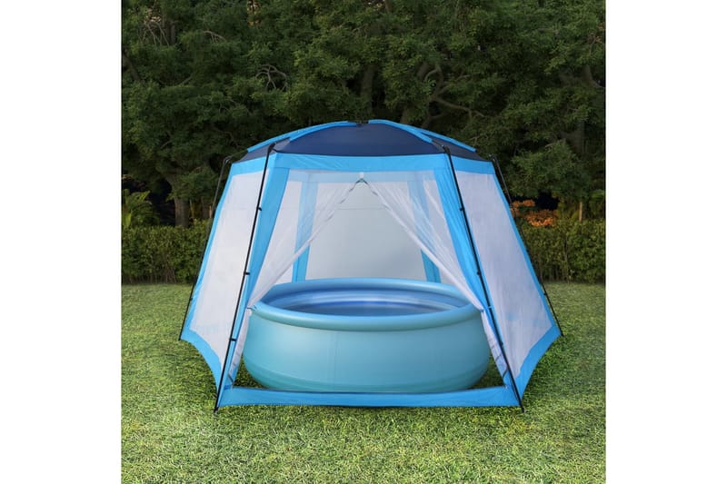Uima-altaan teltta 660x580x250 cm sininen - Sininen - Piha & ulkoaltaat - Uima-allas, poreallas & sauna - Uima-allastarvikkeet & poreallastarvikkeet - Muut uima-allastarvikkeet