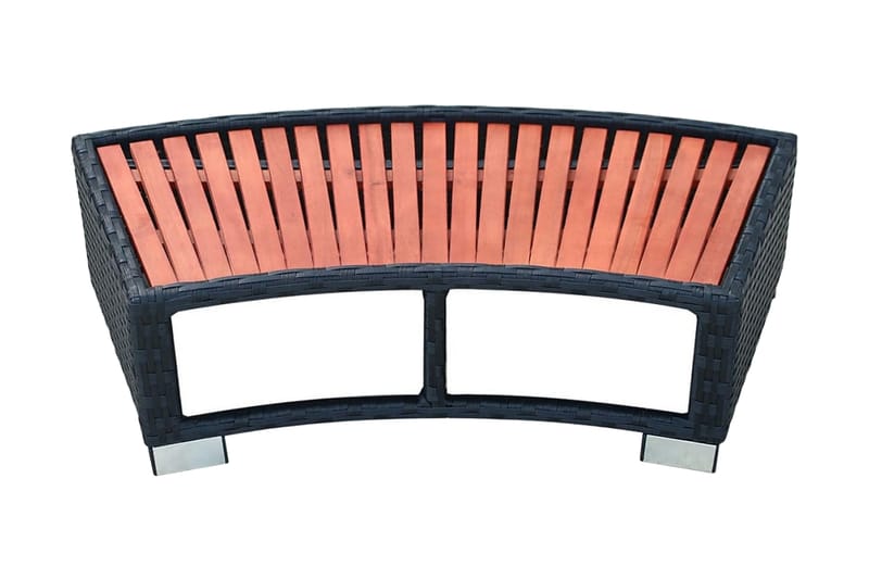 Porealtaan porras polyrottinki 92x45x25 cm musta - Musta - Piha & ulkoaltaat - Uima-allas, poreallas & sauna - Uima-allastarvikkeet & poreallastarvikkeet - Porealtaan portaat