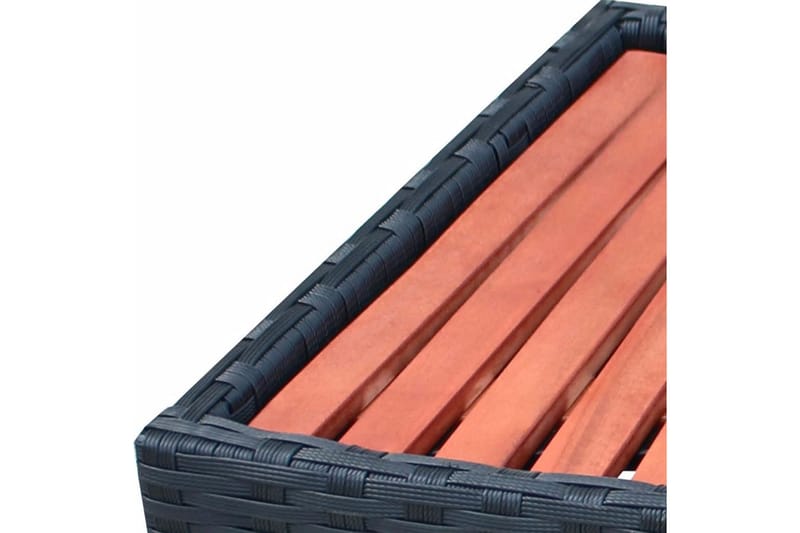 Porealtaan porras polyrottinki 92x45x25 cm musta - Musta - Piha & ulkoaltaat - Uima-allas, poreallas & sauna - Uima-allastarvikkeet & poreallastarvikkeet - Porealtaan portaat